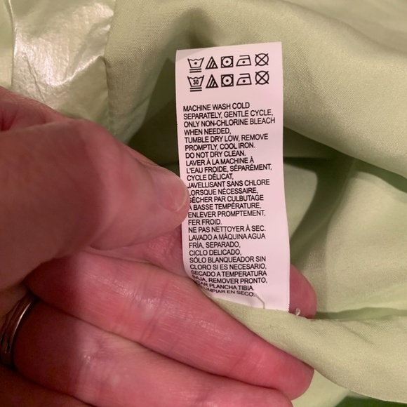 Lucky Brand Water Repellant Anorak jacket in Light Pistachio Medium NWT - Picture 7 of 8